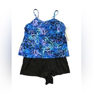 TRIMSHAPER‎ Women’s Size 18W One Piece Swimsuit NWT